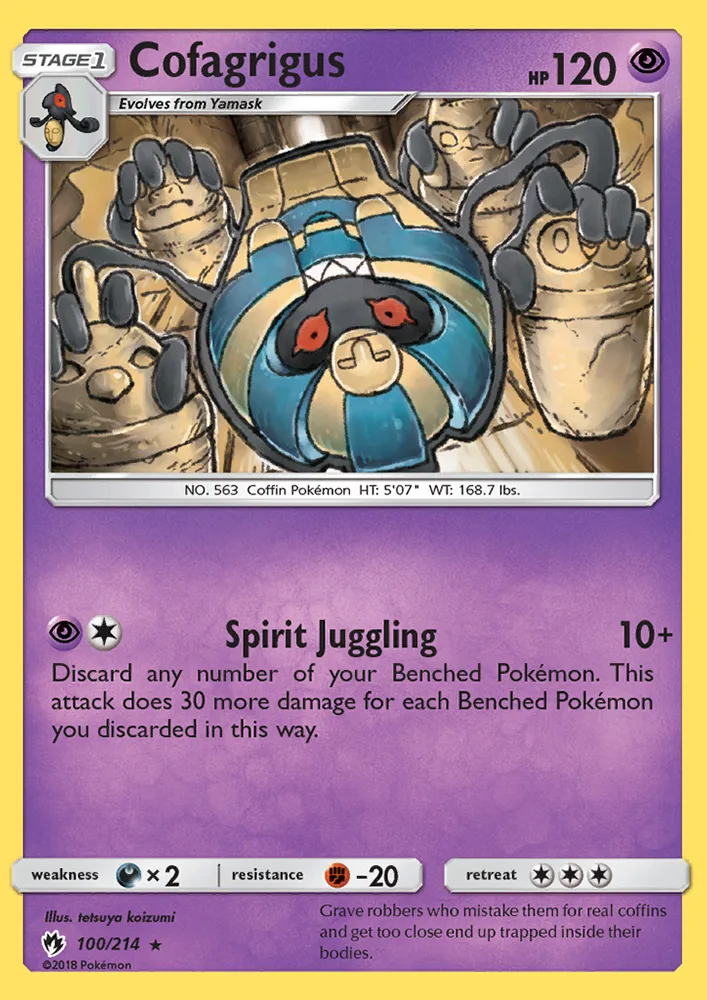 Cofagrigus · Lost Thunder 100/214