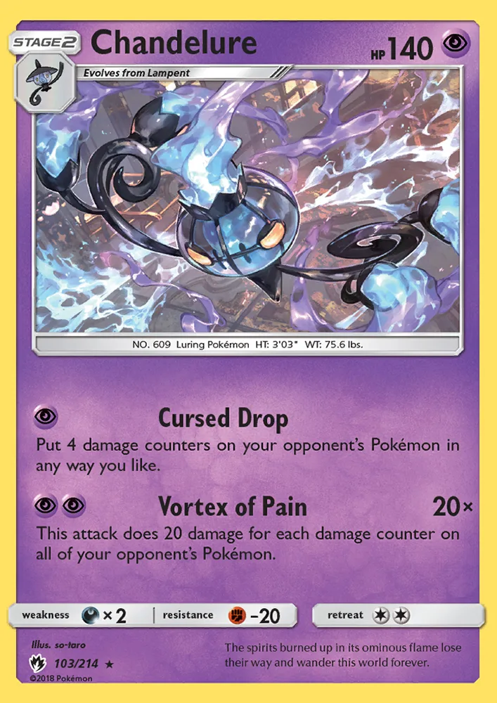 Chandelure · Lost Thunder 103/214