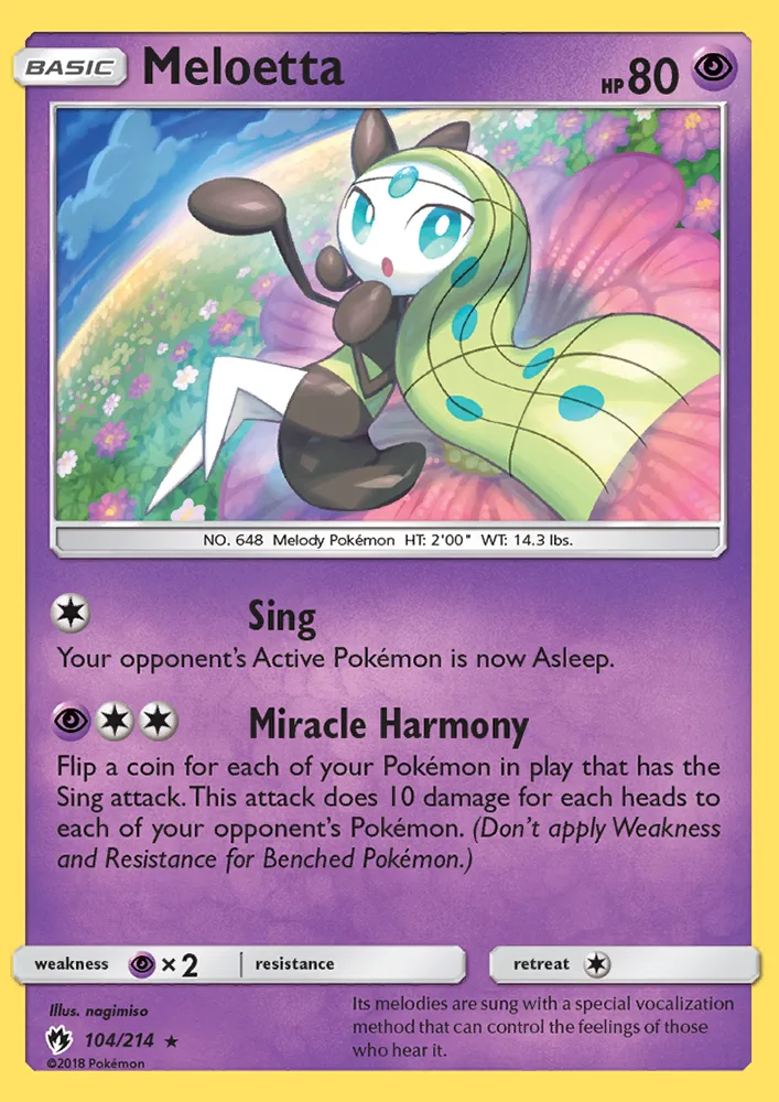 Meloetta · Lost Thunder 104/214