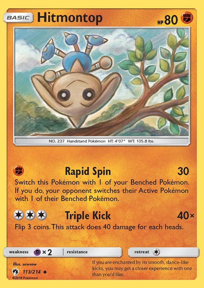 Hitmontop · Lost Thunder 113/214