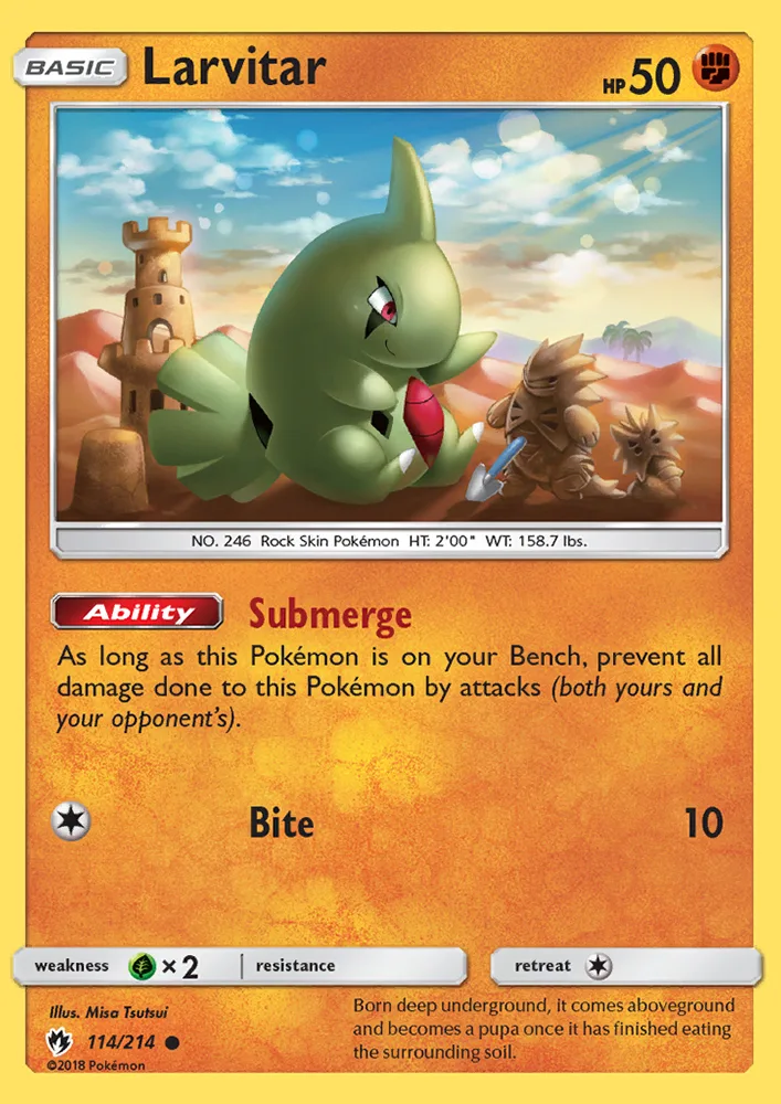 Larvitar · Lost Thunder 114/214