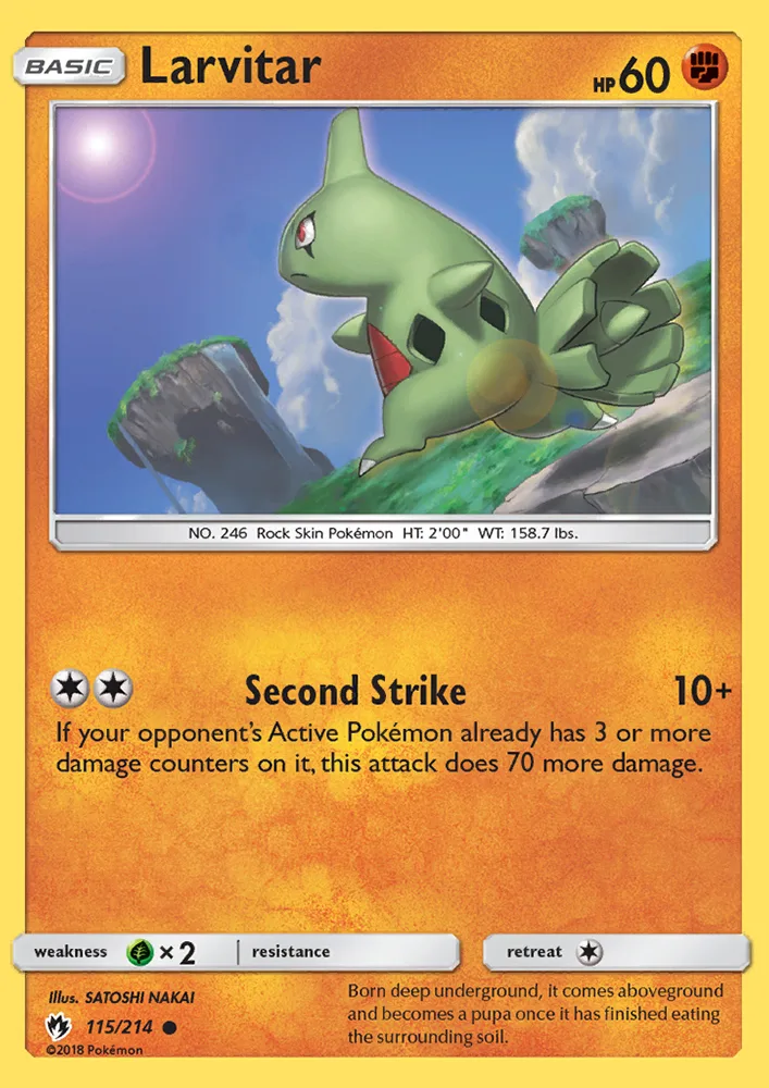 Larvitar · Lost Thunder 115/214