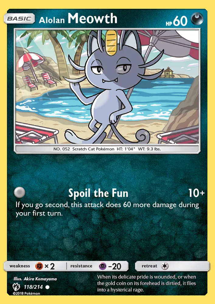 Alolan Meowth · Lost Thunder 118/214