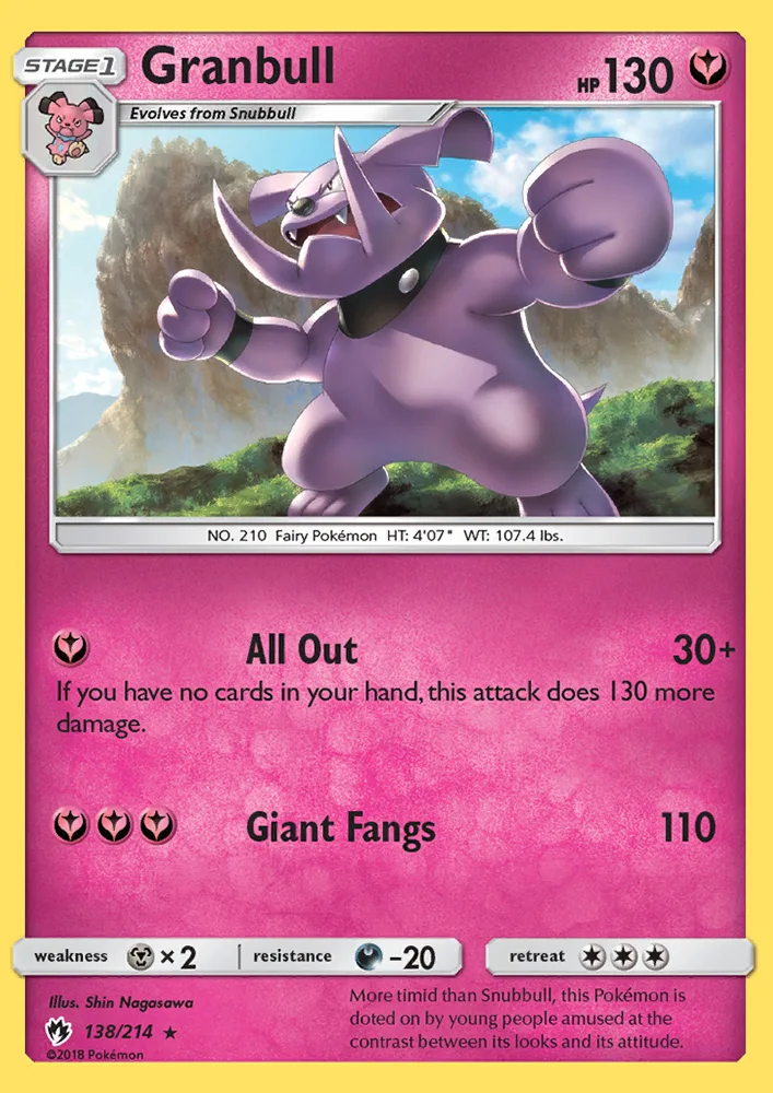 Granbull · Lost Thunder 138/214