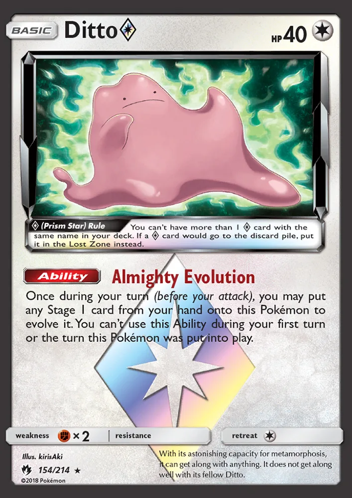 Ditto ◇ · Lost Thunder 154/214