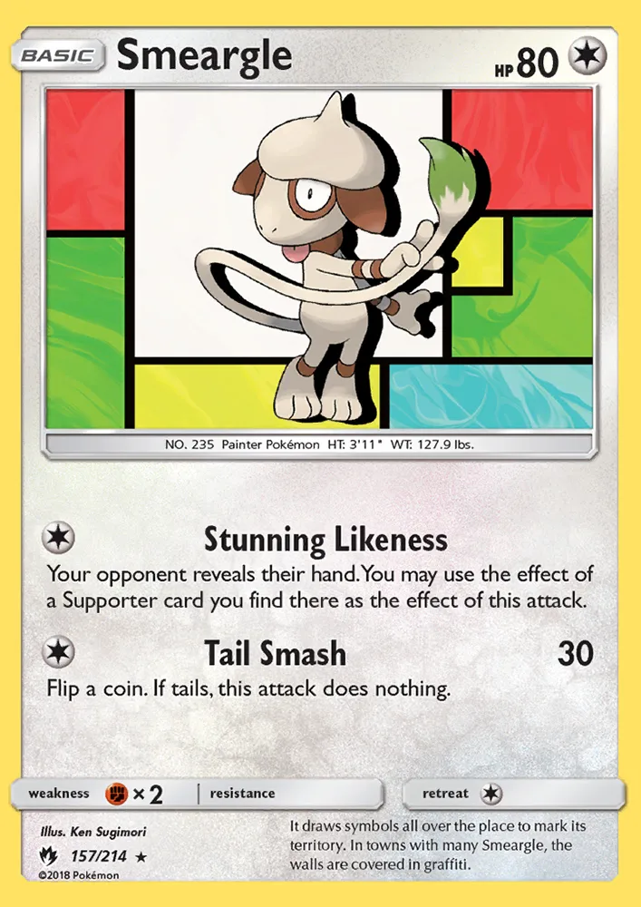 Smeargle · Lost Thunder 157/214