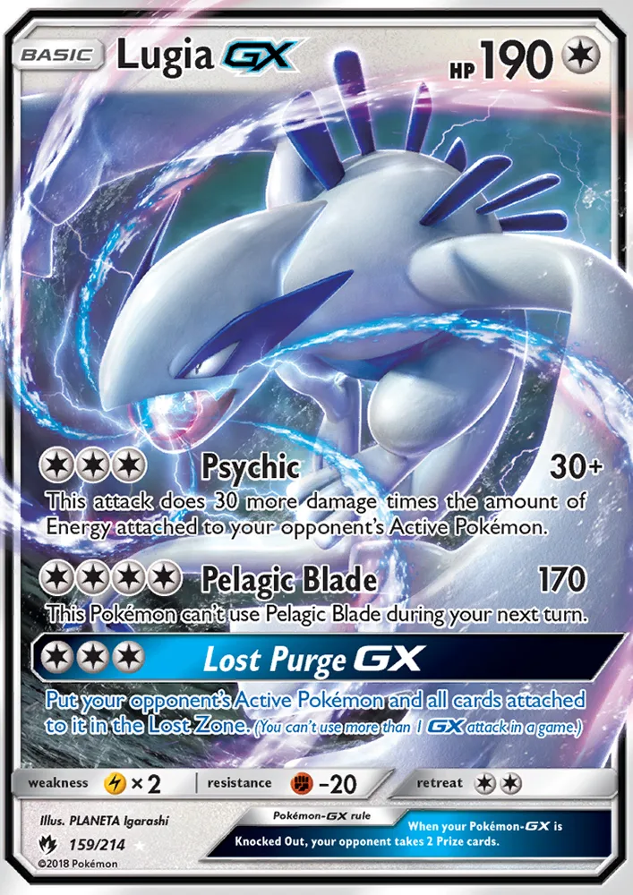 Lugia GX · Lost Thunder 159/214