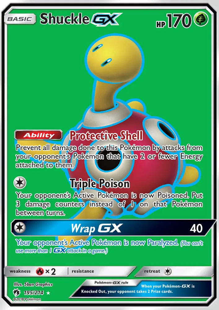 Shuckle GX · Lost Thunder 195/214