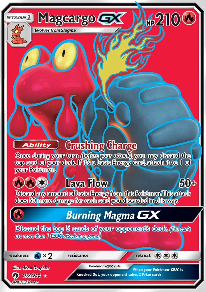 Magcargo GX · Lost Thunder 198/214