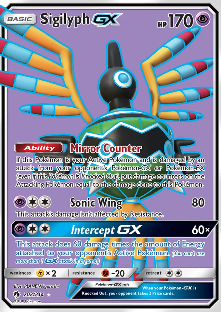 Sigilyph GX · Lost Thunder 202/214