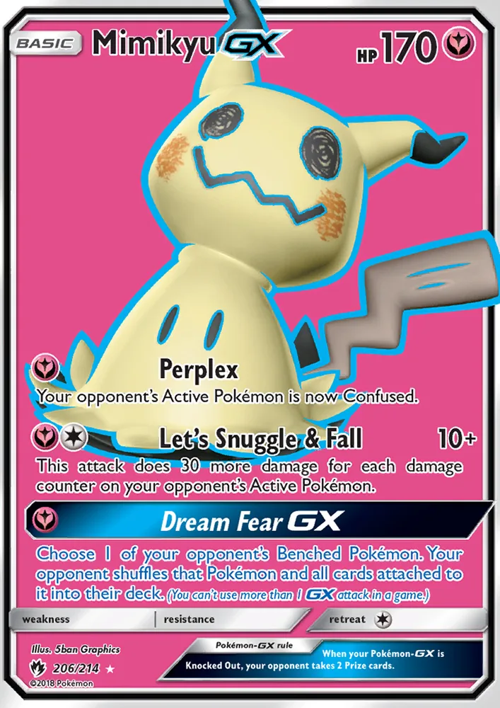 Mimikyu GX · Lost Thunder 206/214