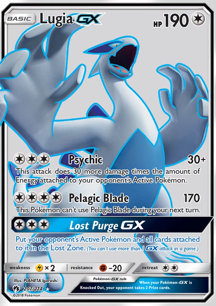 Lugia GX · Lost Thunder 207/214