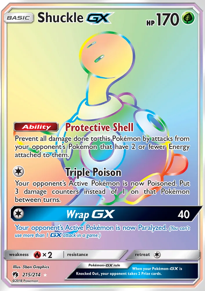 Shuckle GX · Lost Thunder 215/214