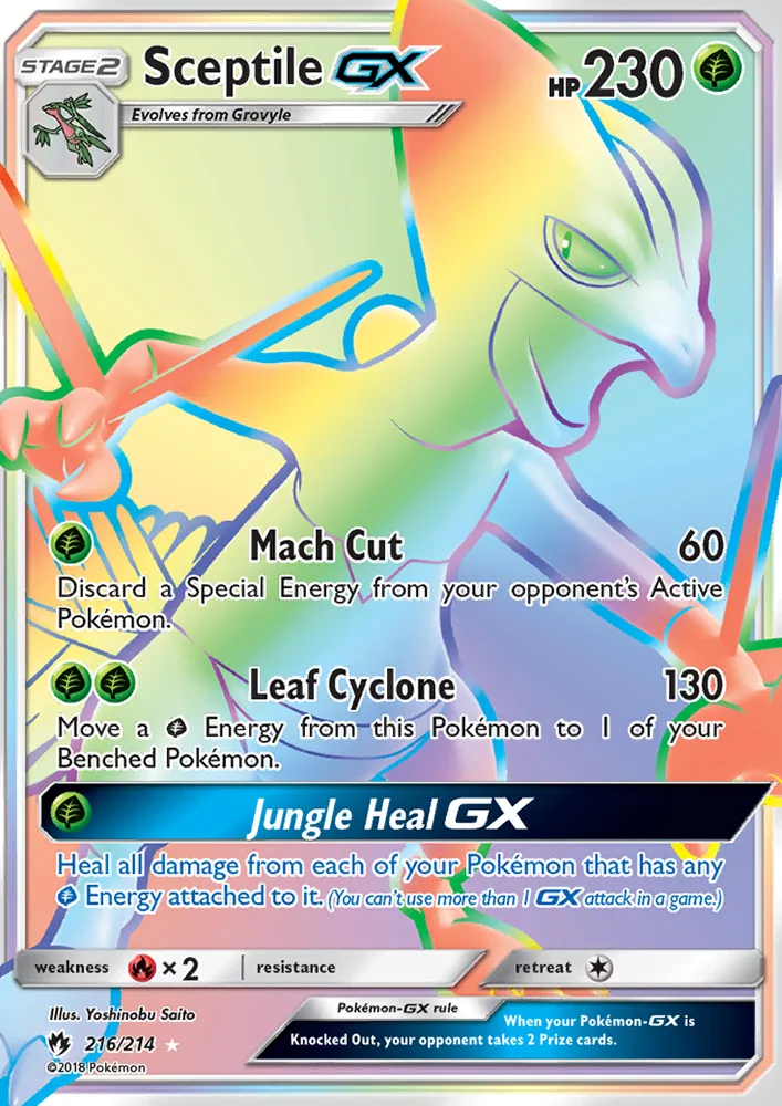 Sceptile GX · Lost Thunder 216/214
