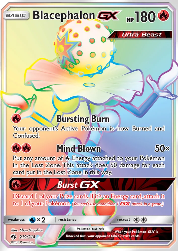 Blacephalon GX · Lost Thunder 219/214