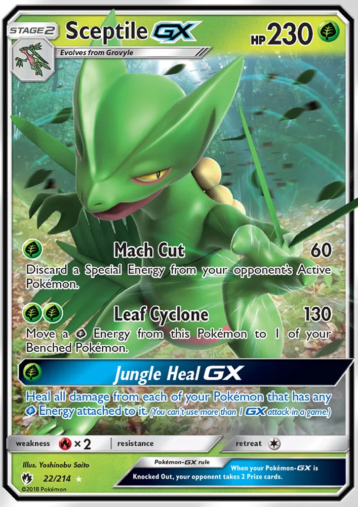 Sceptile GX · Lost Thunder 22/214