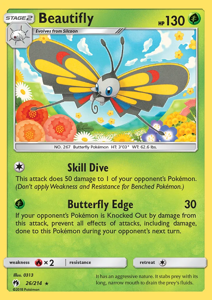 Beautifly · Lost Thunder 26/214