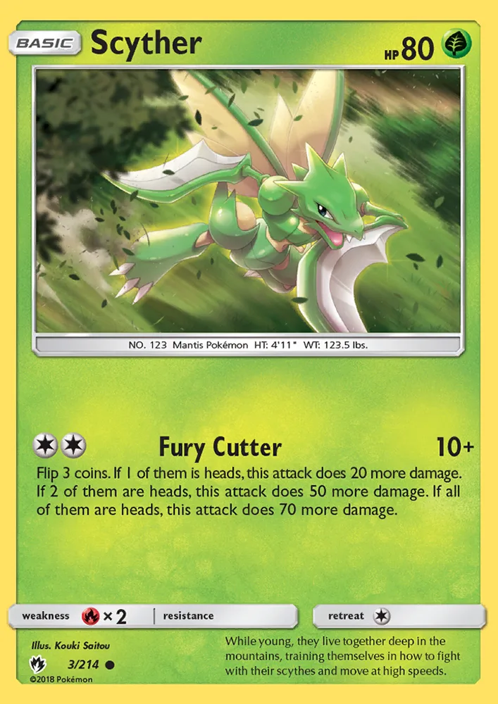 Scyther · Lost Thunder 3/214