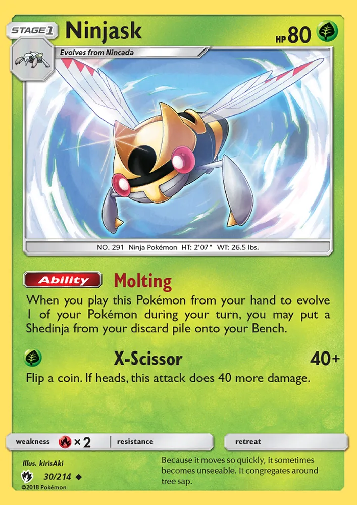 Ninjask · Lost Thunder 30/214