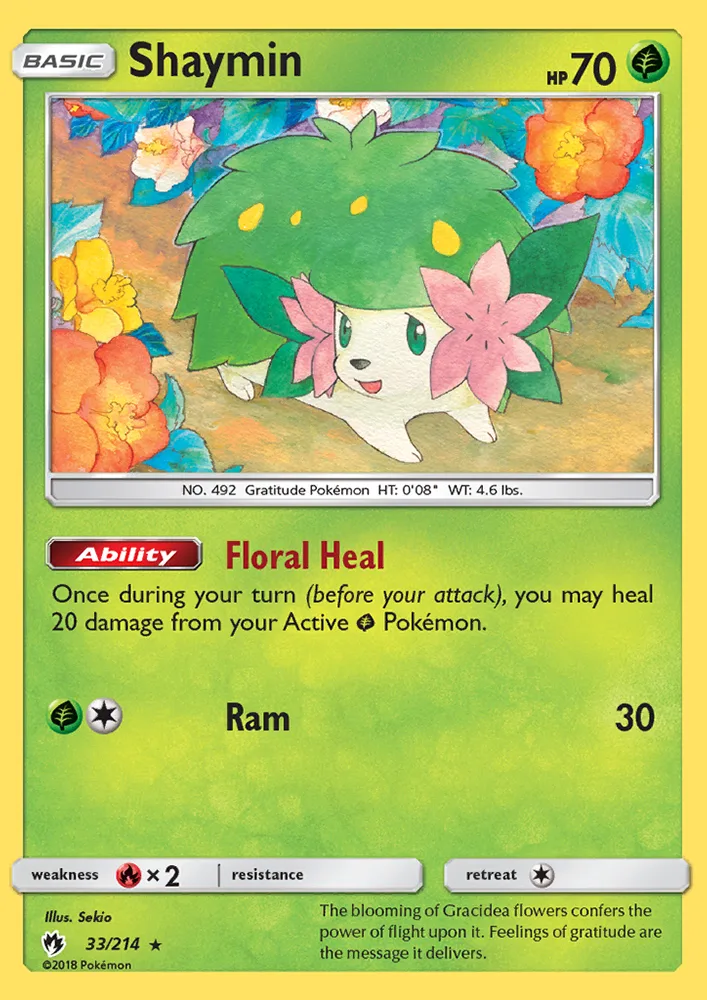 Shaymin · Lost Thunder 33/214