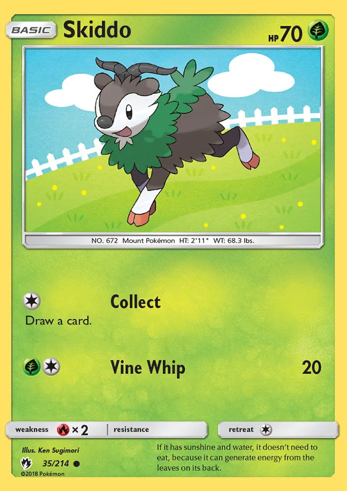 Skiddo · Lost Thunder 35/214
