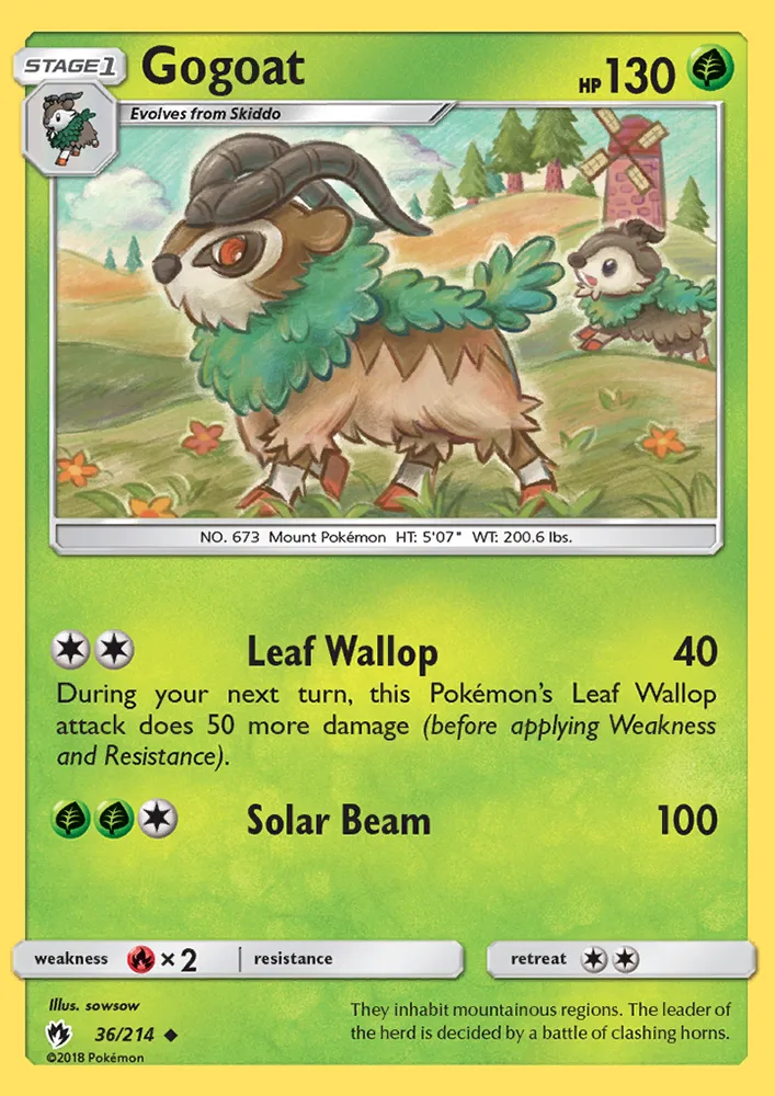 Gogoat · Lost Thunder 36/214