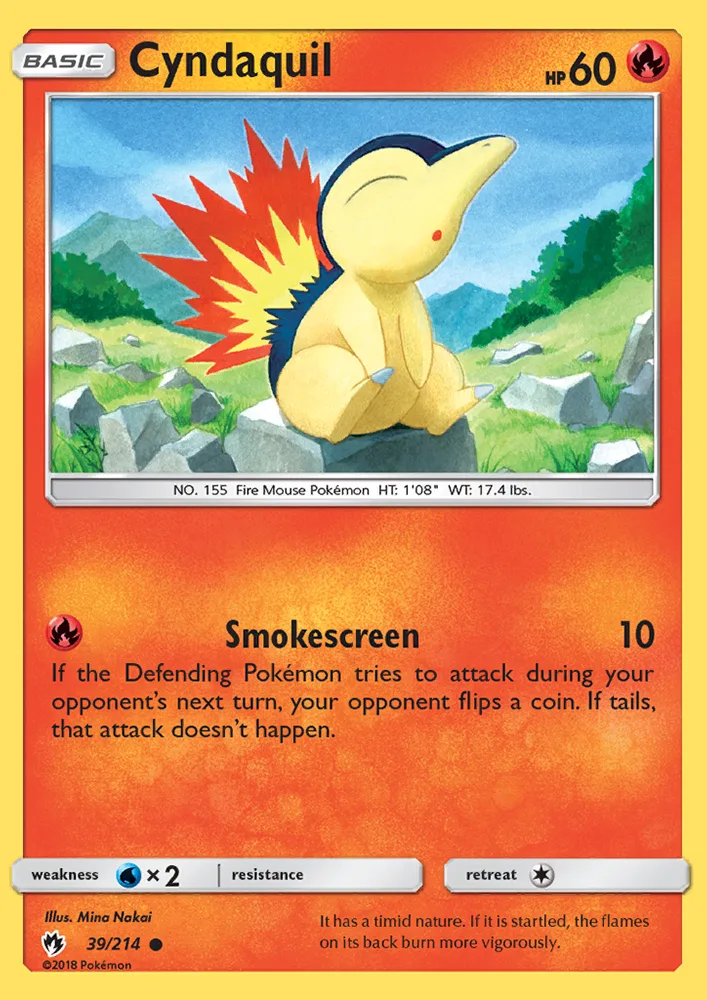 Cyndaquil · Lost Thunder 39/214
