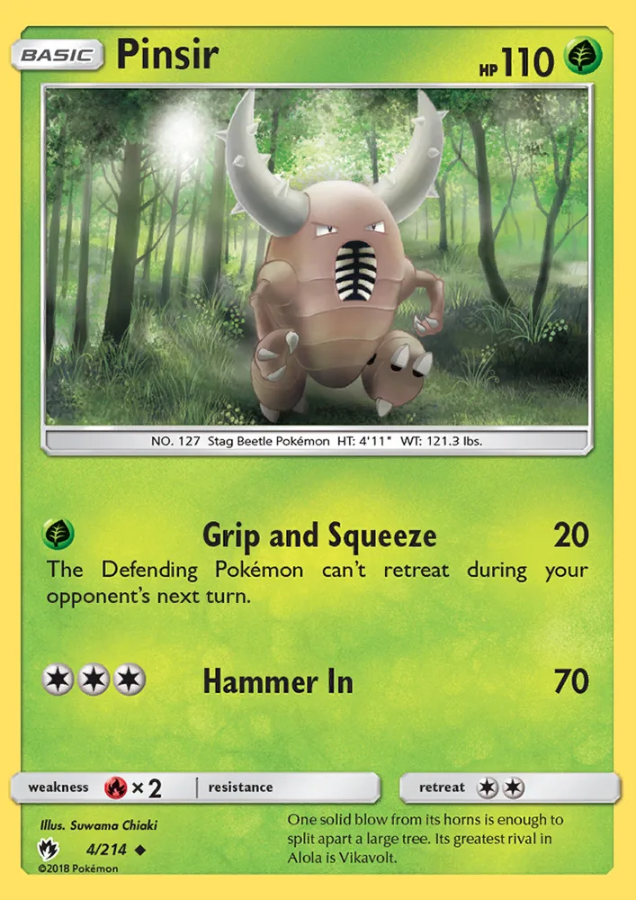 Pinsir · Lost Thunder 4/214