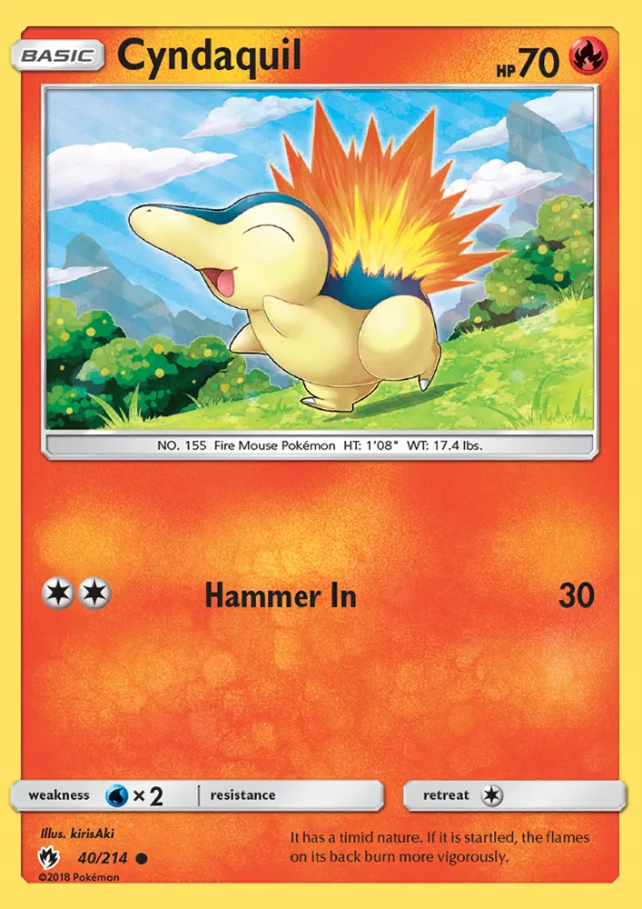 Cyndaquil · Lost Thunder 40/214