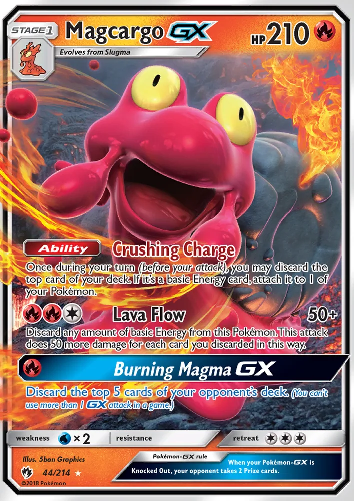 Magcargo GX · Lost Thunder 44/214