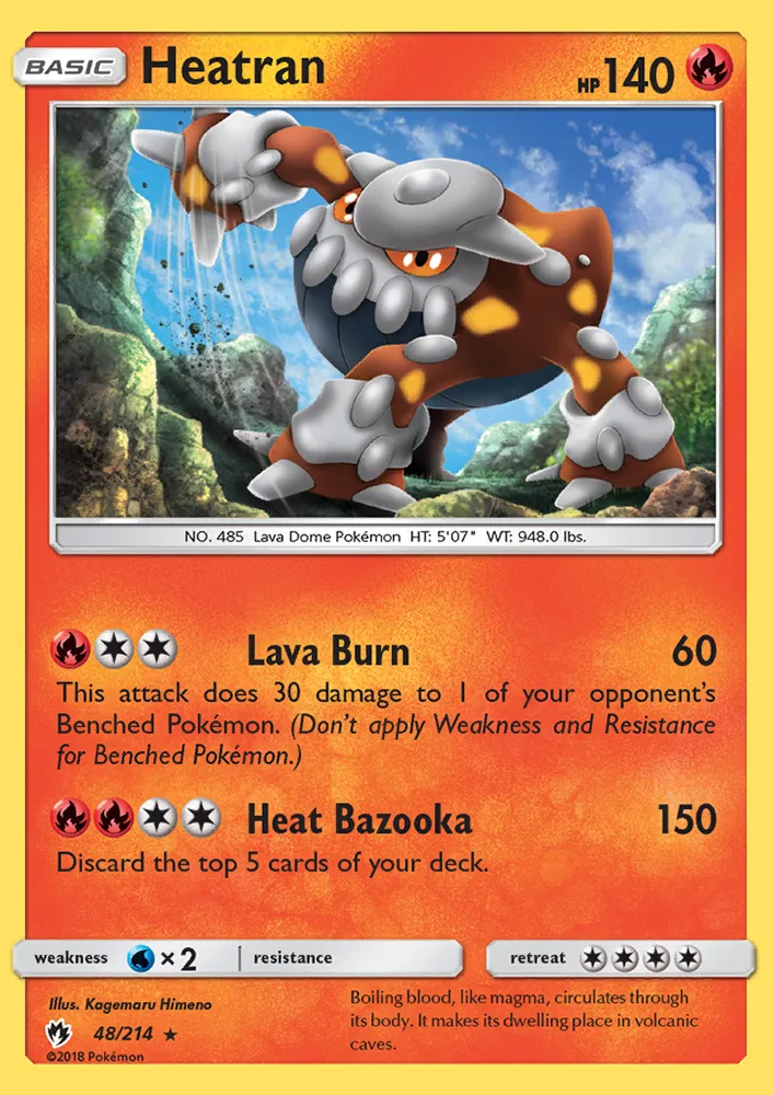 Heatran · Lost Thunder 48/214