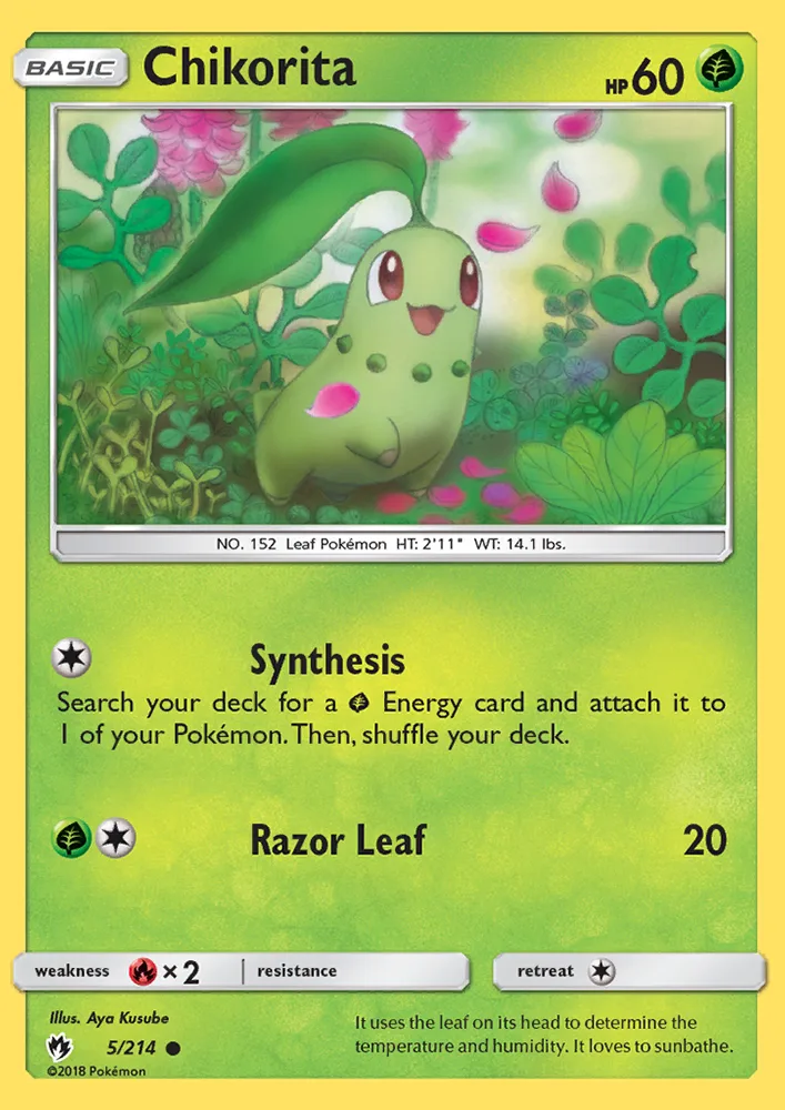 Chikorita · Lost Thunder 5/214