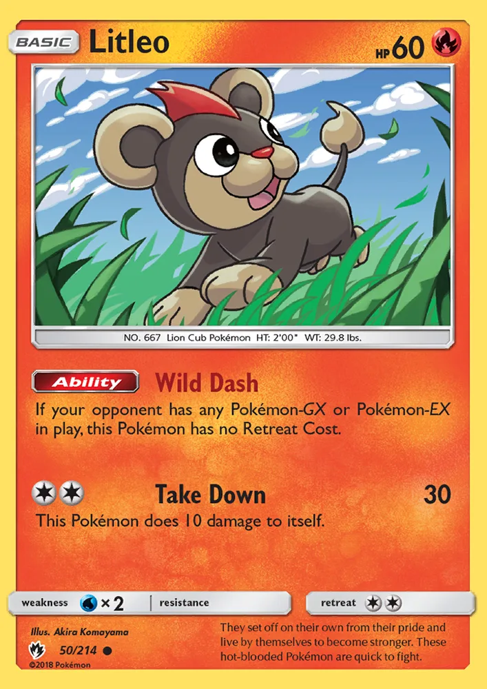 Litleo · Lost Thunder 50/214