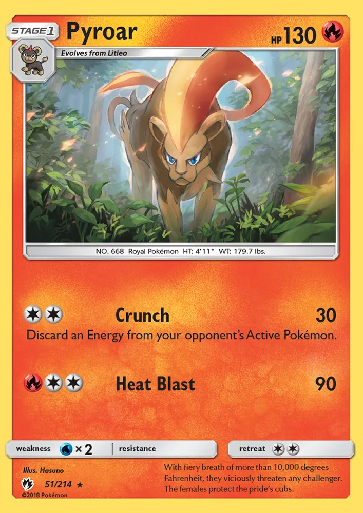 Pyroar · Lost Thunder 51/214