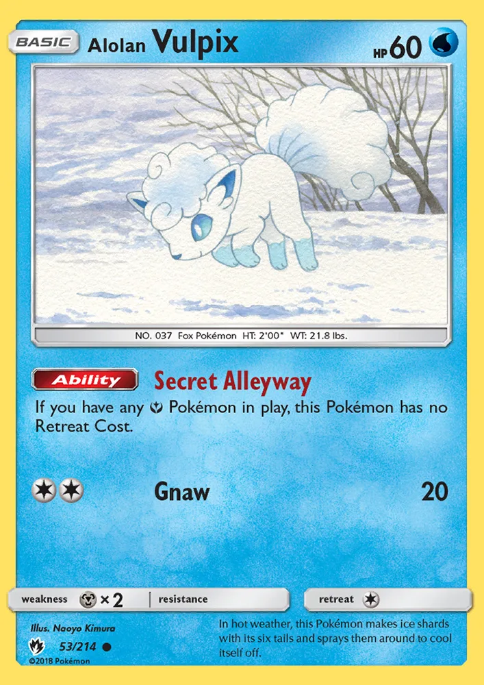Alolan Vulpix · Lost Thunder 53/214