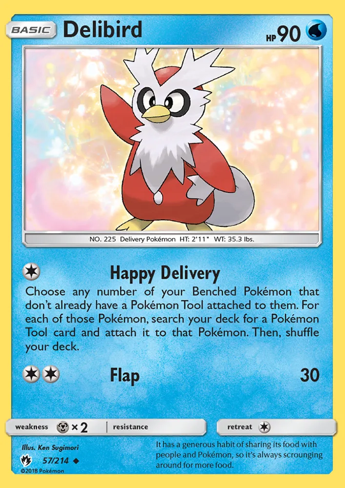 Delibird · Lost Thunder 57/214