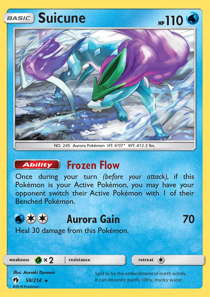 Suicune · Lost Thunder 59/214
