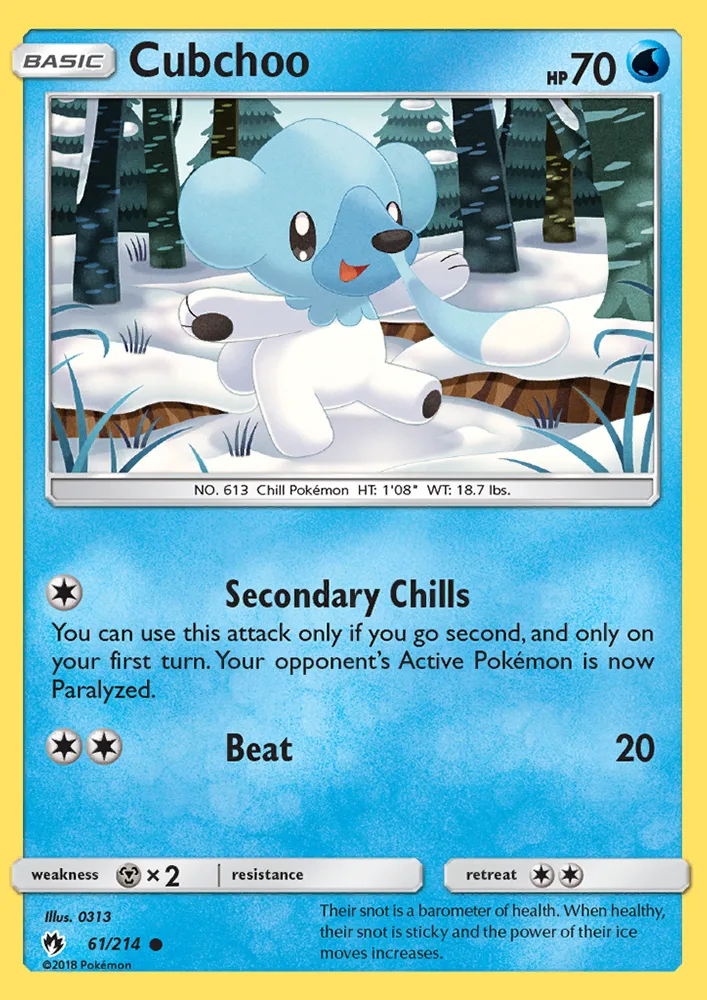 Cubchoo · Lost Thunder 61/214