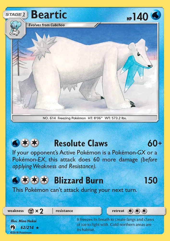 Beartic · Lost Thunder 62/214