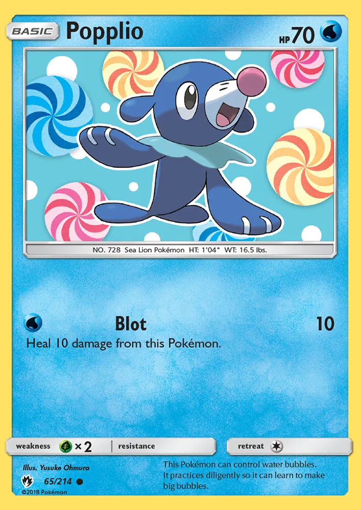 Popplio · Lost Thunder 65/214