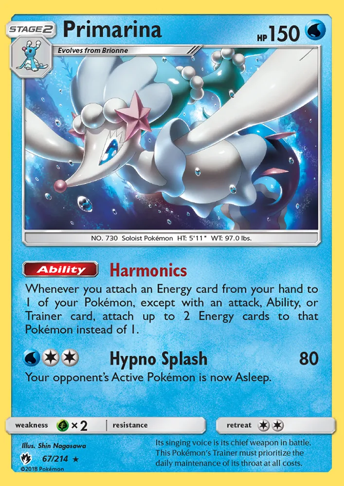 Primarina · Lost Thunder 67/214