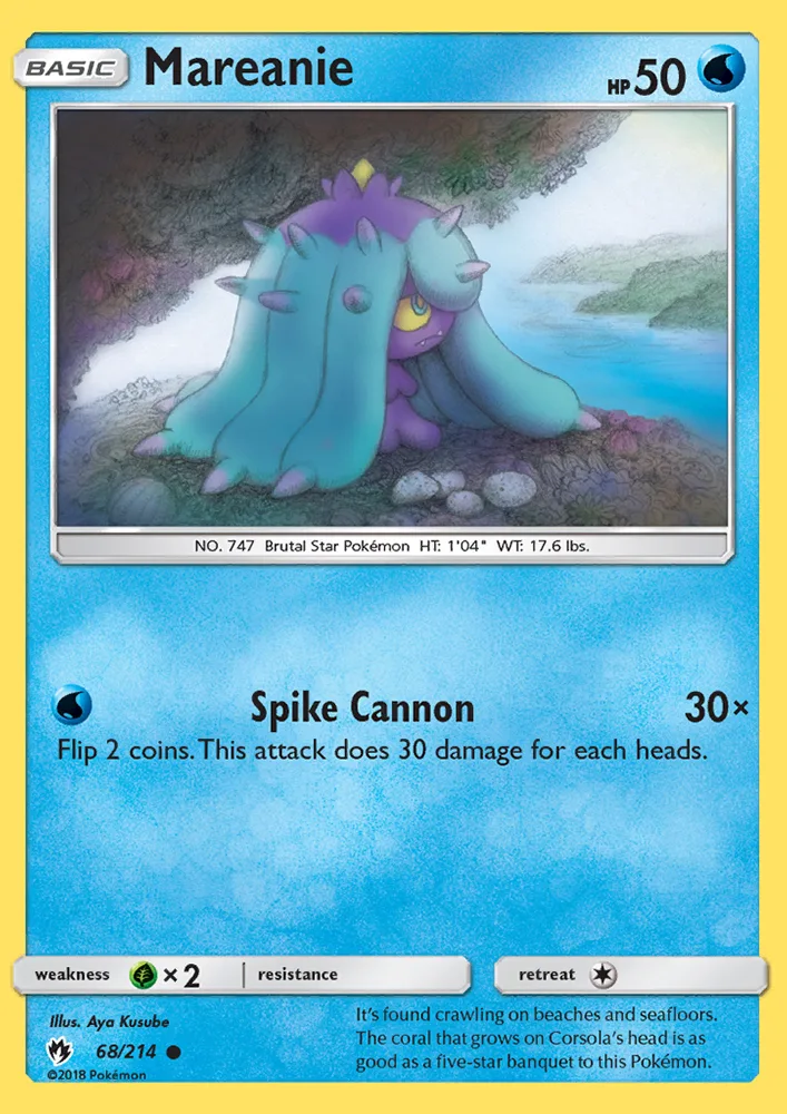 Mareanie · Lost Thunder 68/214