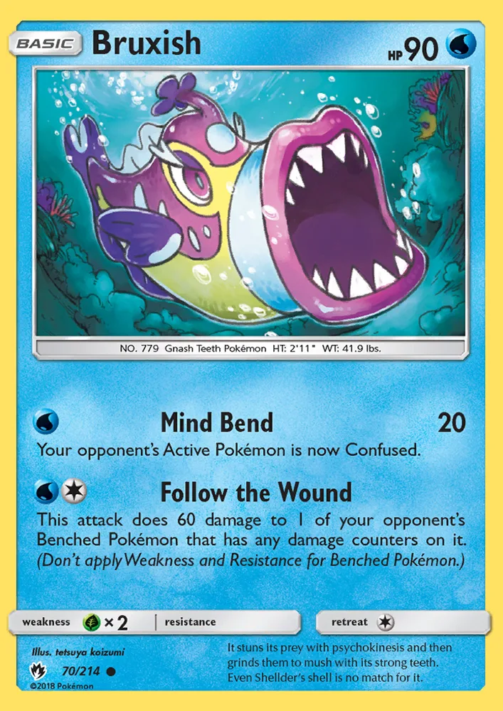 Bruxish · Lost Thunder 70/214