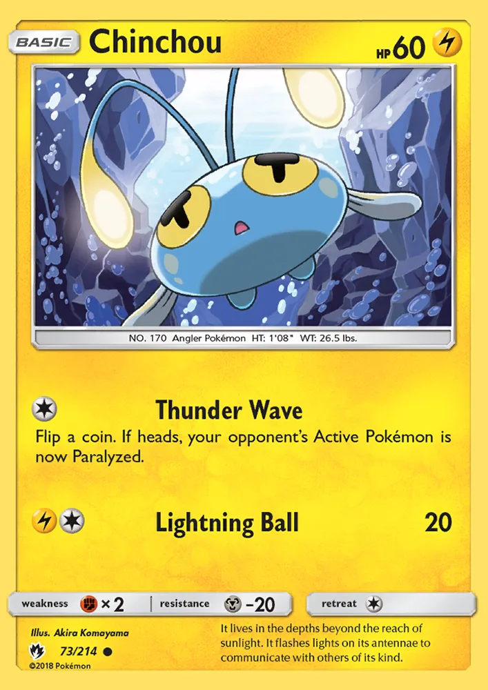 Chinchou · Lost Thunder 73/214