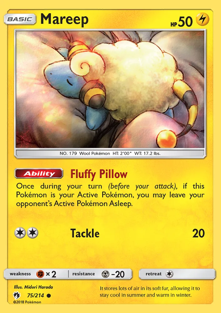 Mareep · Lost Thunder 75/214