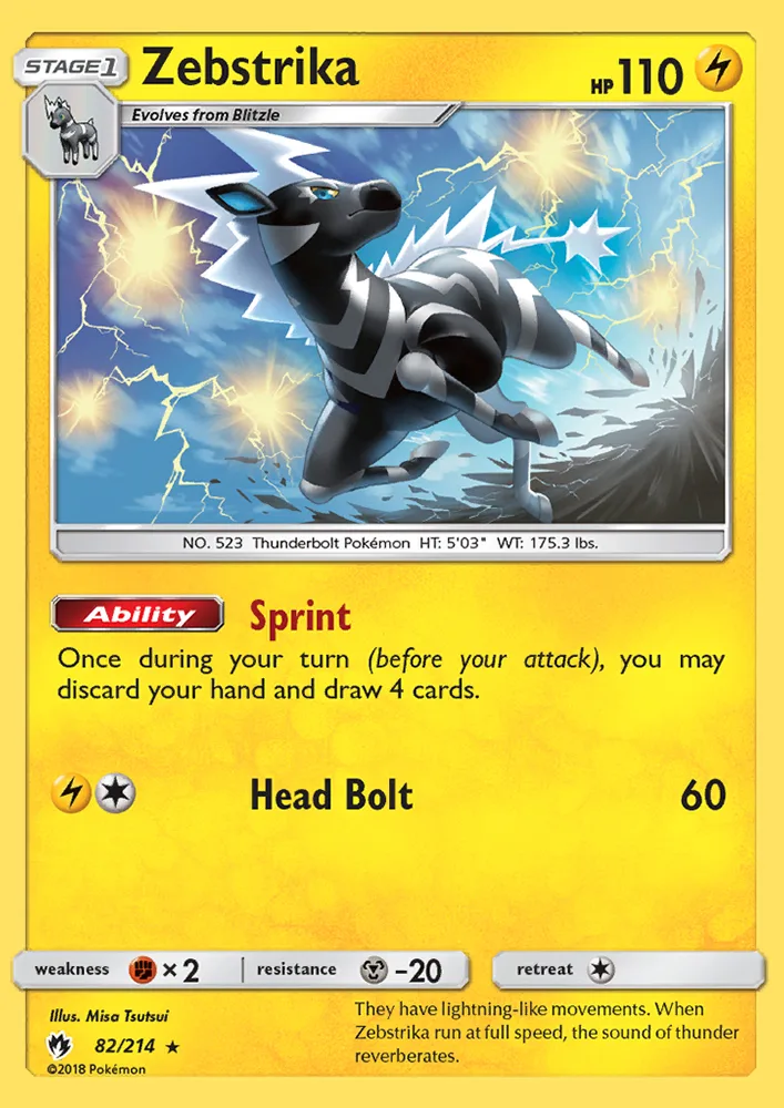 Zebstrika · Lost Thunder 82/214