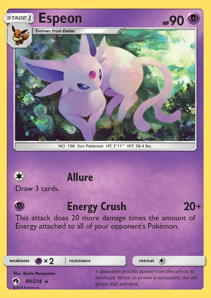 Espeon · Lost Thunder 89/214