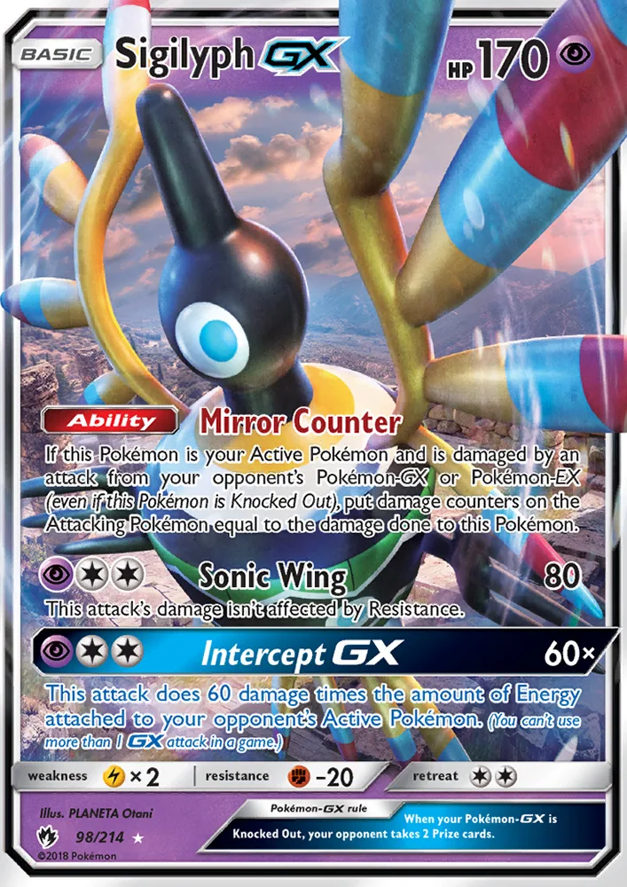 Sigilyph GX · Lost Thunder 98/214