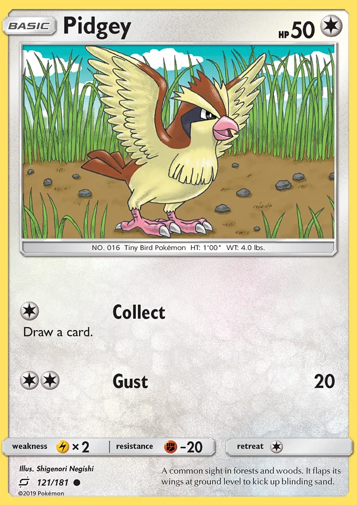 Pidgey · Team Up 121/181