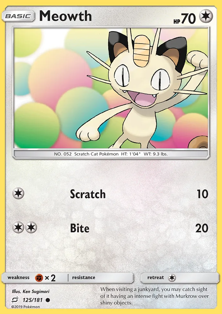 Meowth · Team Up 125/181